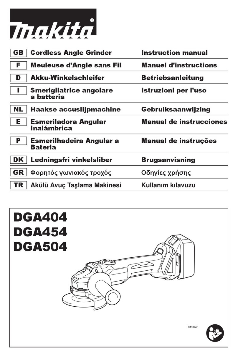 Makita DGA404 instruction manual