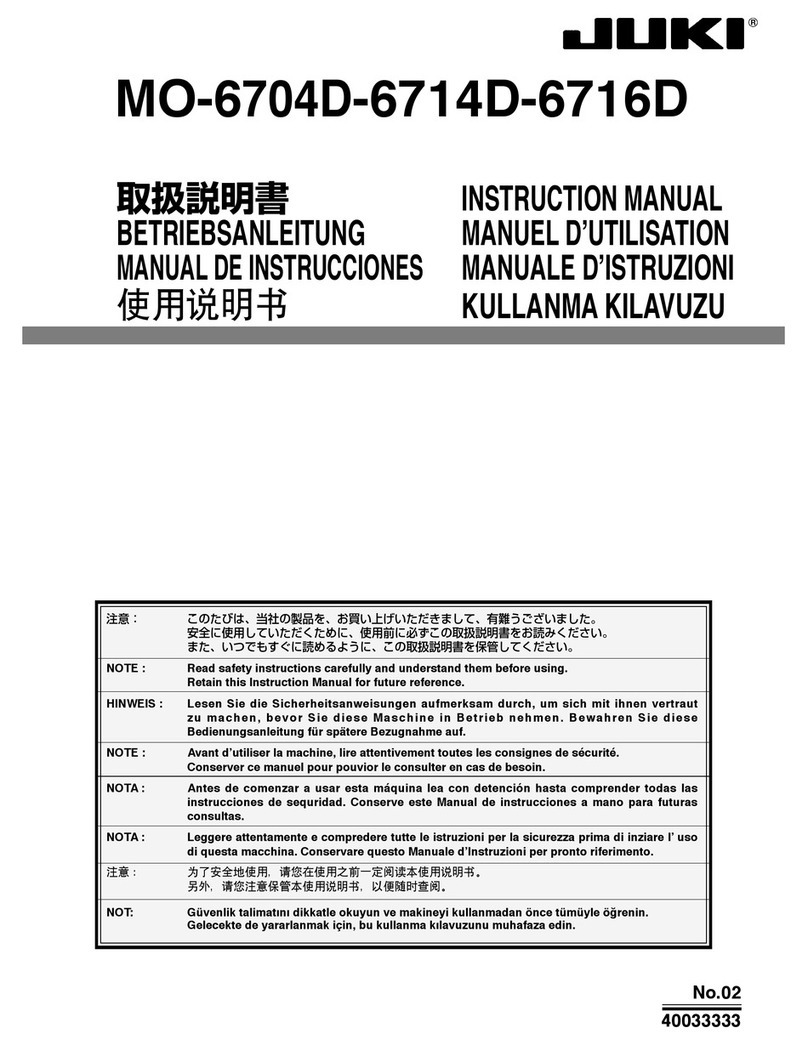 JUKI MO-6704D User manual