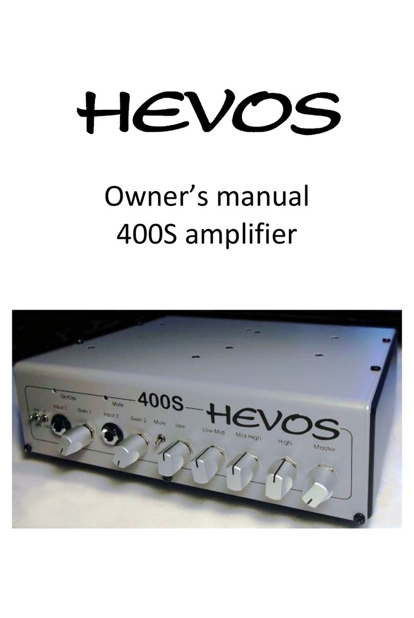 HEVOS 400S owner's manual