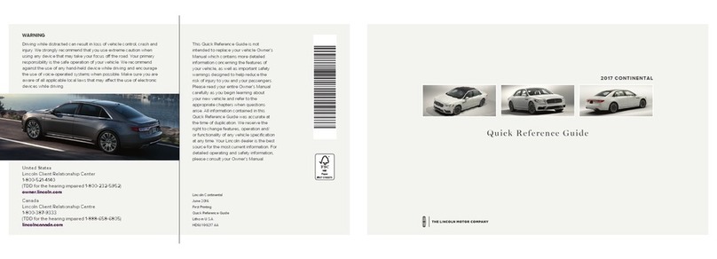 Lincoln 2017 CONTINENTAL User manual