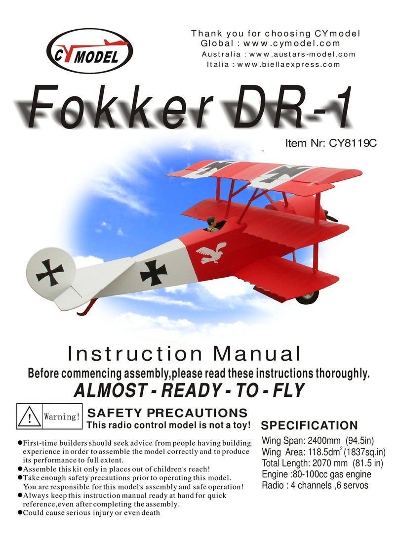 CYmodel fokker DR-1 User manual