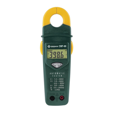 Greenlee CMT-80 instruction manual