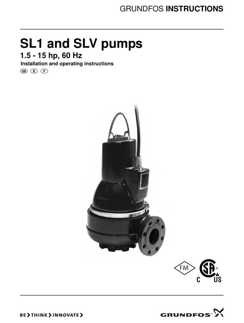 Grundfos SL1 Series Installation and operating instructions Grundfos SL1 Series Installation and operating instructions