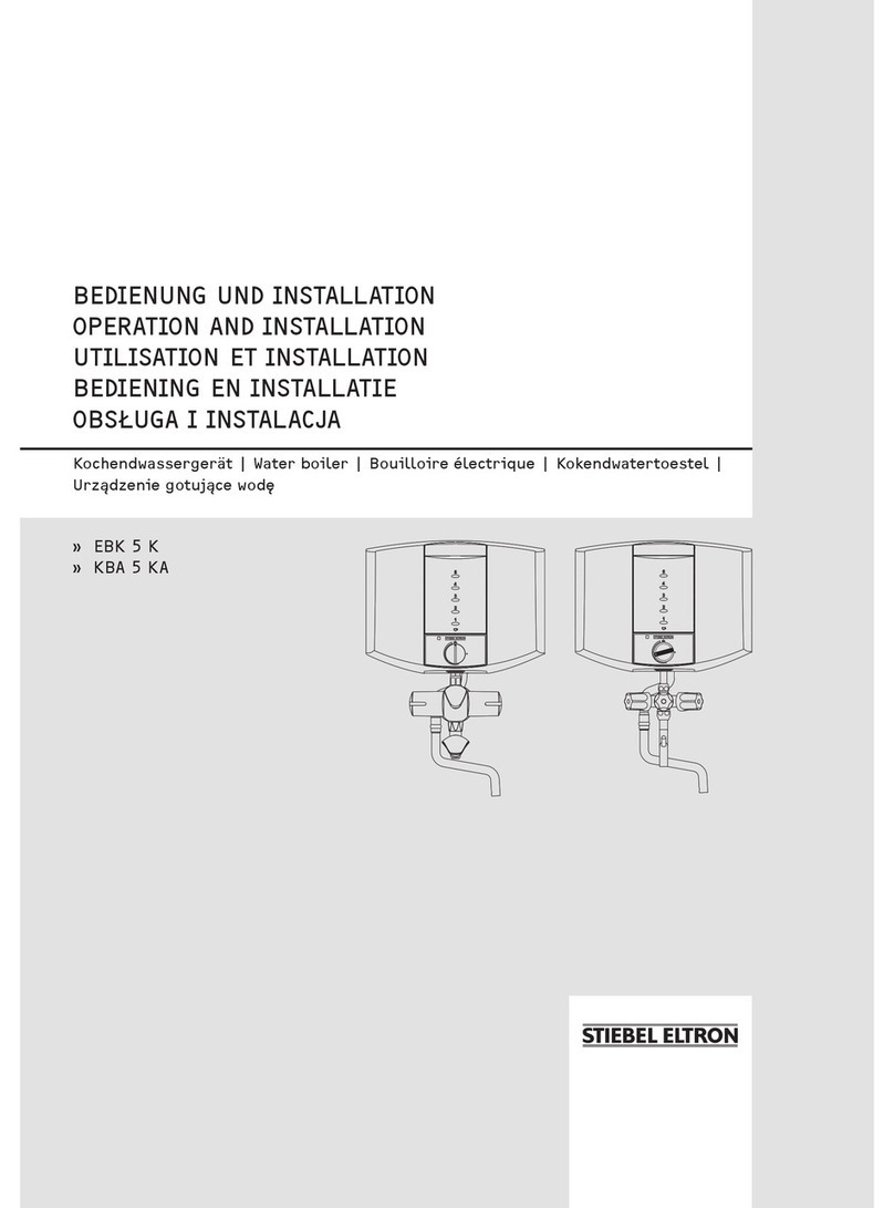 STIEBEL ELTRON EBK 5 K Operation and installation guide