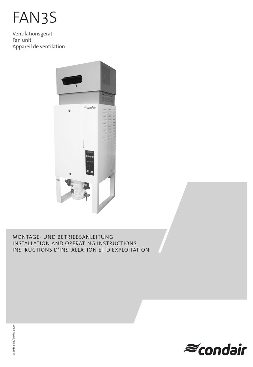 Condair FAN3S User manual