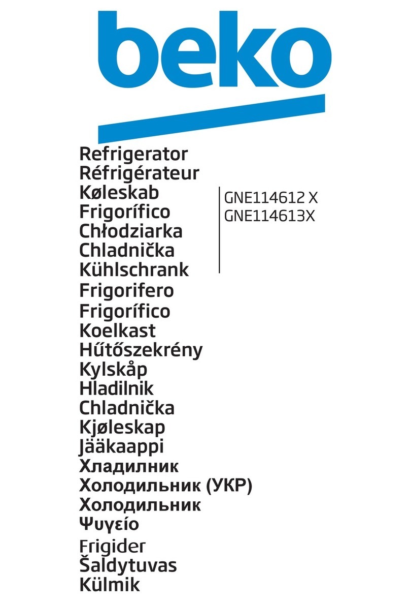 Beko GNE114612 X user manual