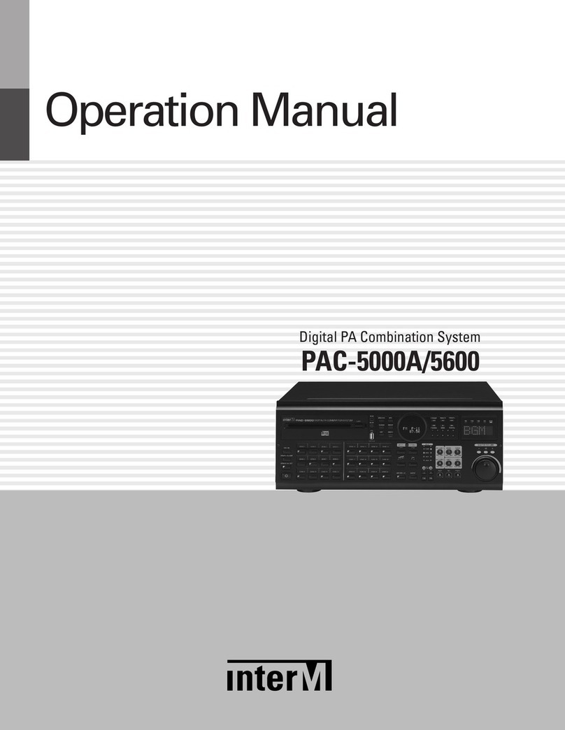 Inter-m PAC-5000A Operation manual