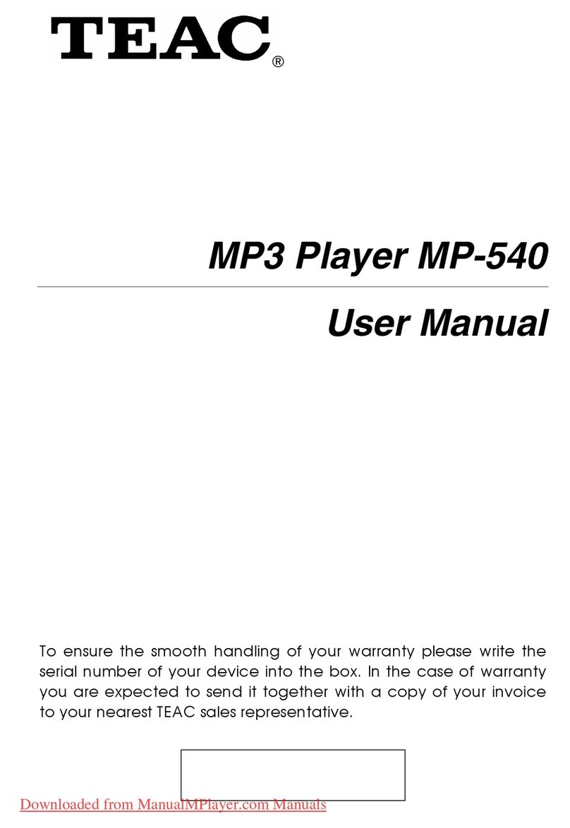 Teac MP-540 User manual