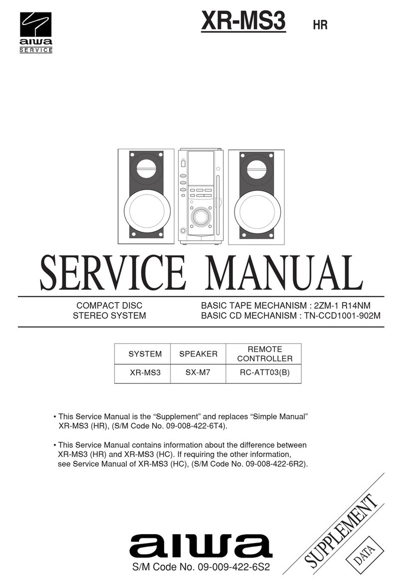 Aiwa XR-MS3 User manual