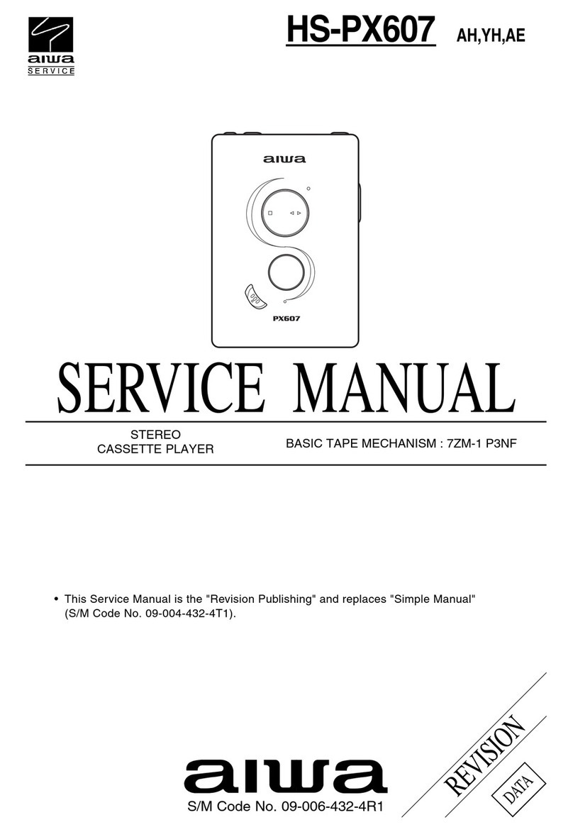 Aiwa HS-PX607 User manual