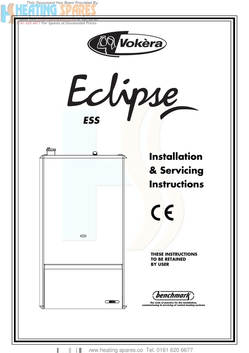 VOKERA Eclipse 216 ESS Installation & servicing instructions VOKERA Eclipse 216 ESS Installation & servicing instructions