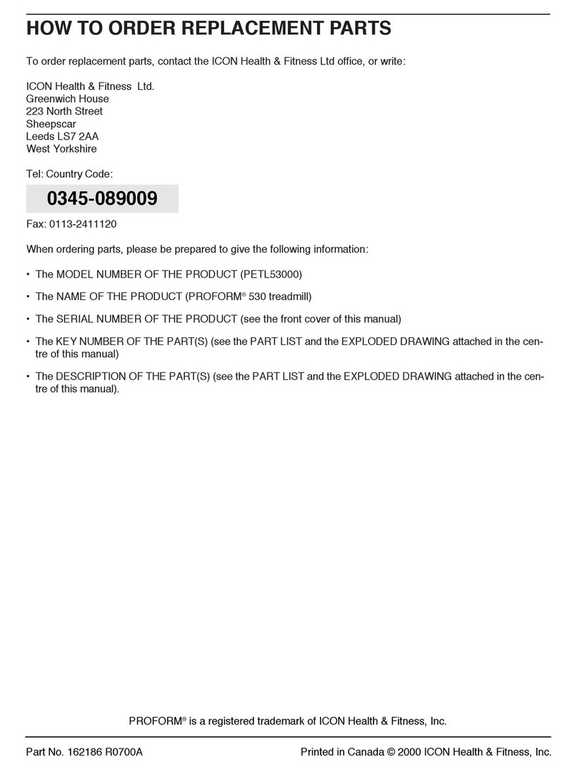 Pro-Form 530 HeartRateControl User manual