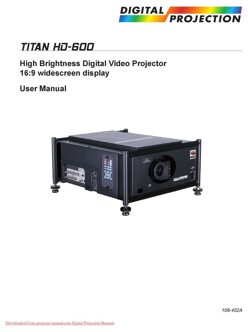 Digital Projection TITAN HD-600 User manual