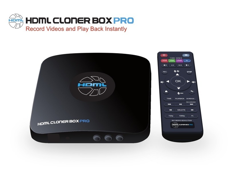 HDML Cloner Box Pro User manual