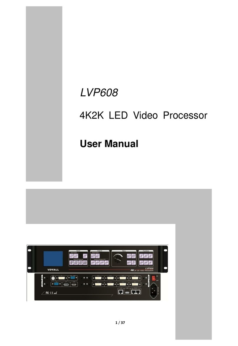 Vdwall LVP608 user manual