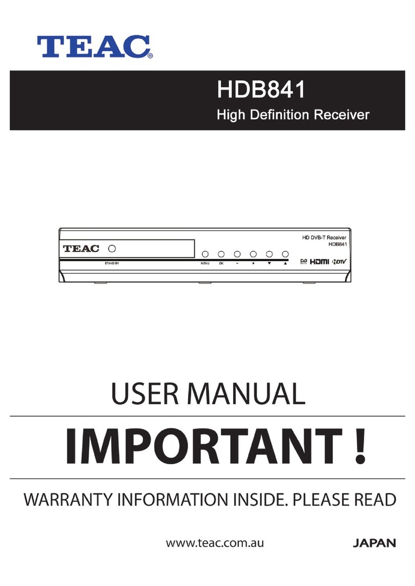 Teac HDB841 User manual