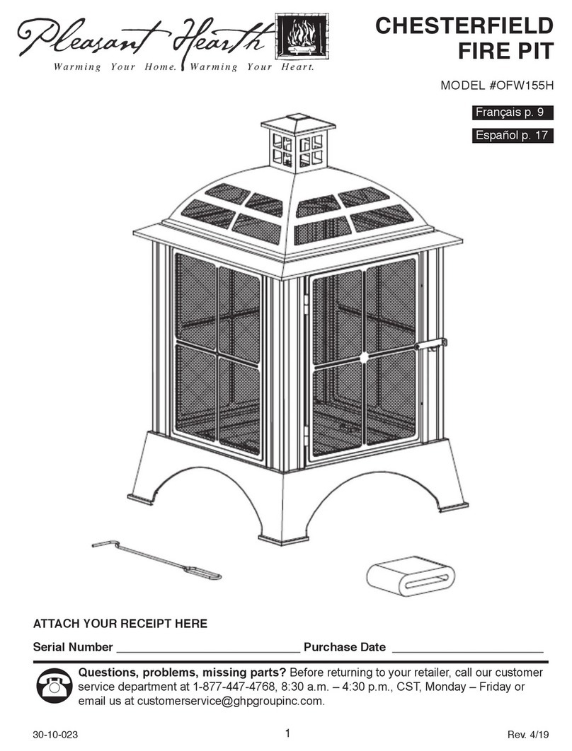 pleasant hearth OFW155H User manual pleasant hearth OFW155H User manual
