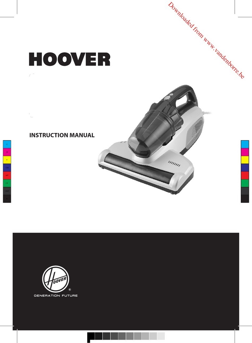 Hoover Ultra Vortex MBC 500 UV instruction manual