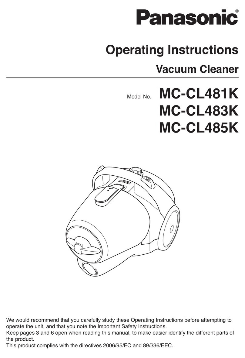 Panasonic MC-CL481K operating instructions