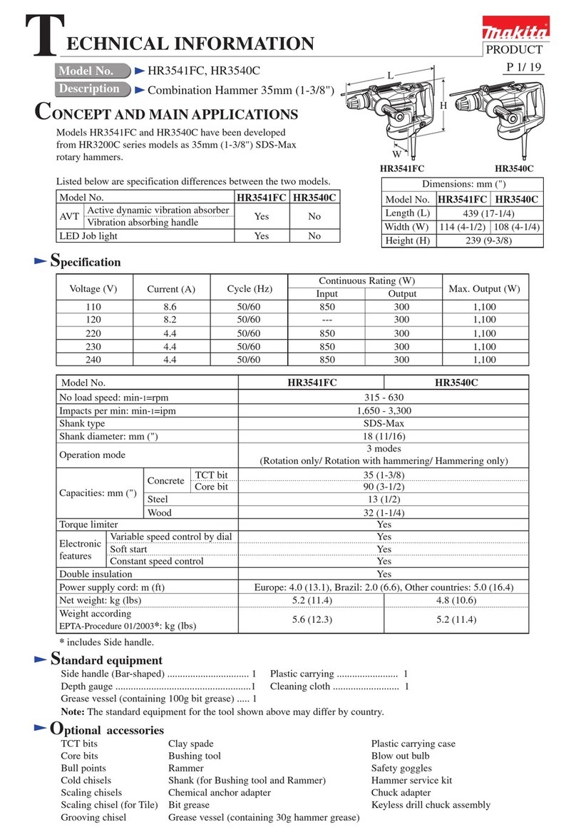 Makita HR3541FC Manual Makita HR3541FC Manual