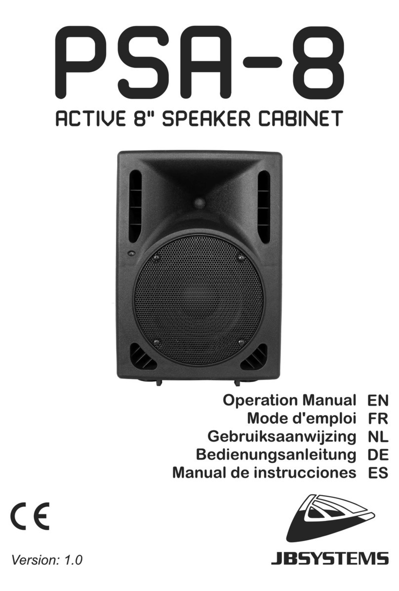 JB Systems Light PSA-8 User manual