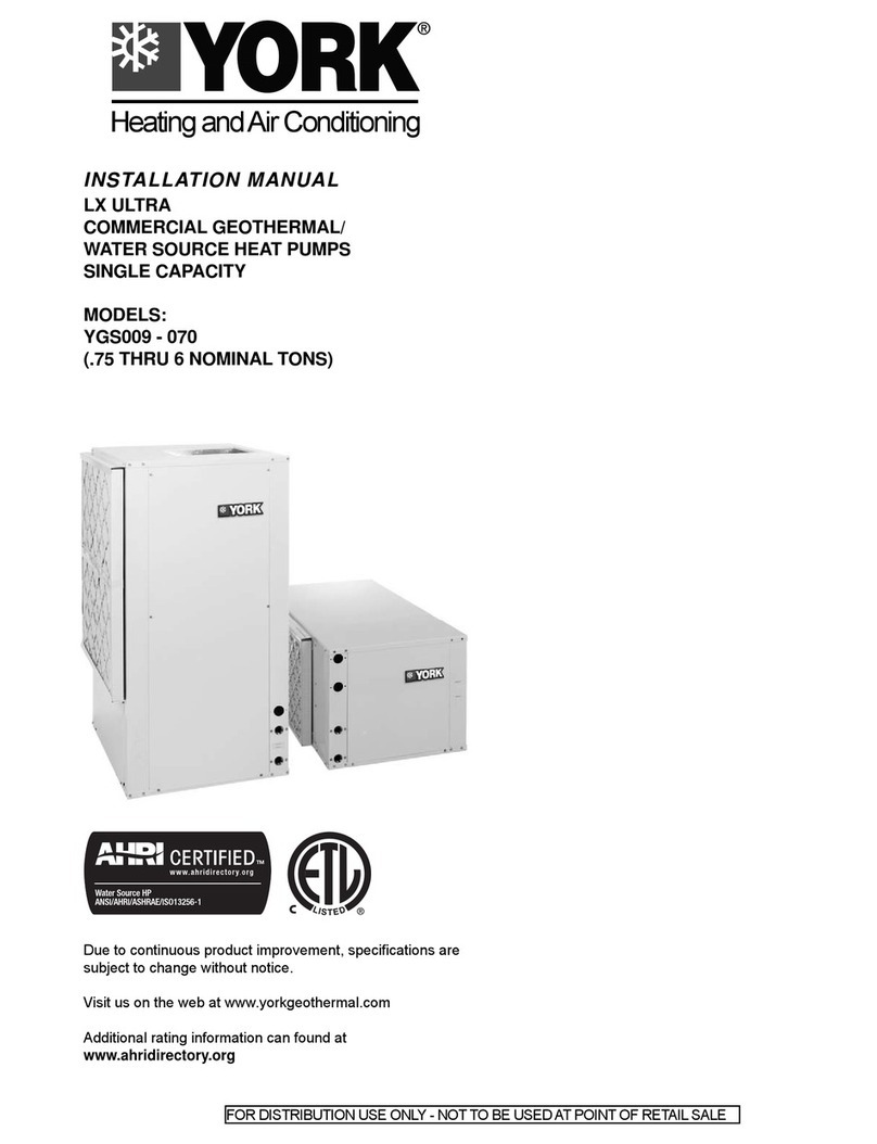 York 33p502-05 installation manual