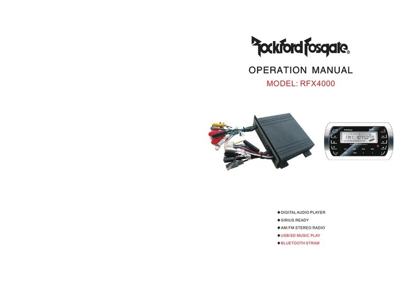 Rockford Fosgate RFX4000 Operation manual Rockford Fosgate RFX4000 Operation manual