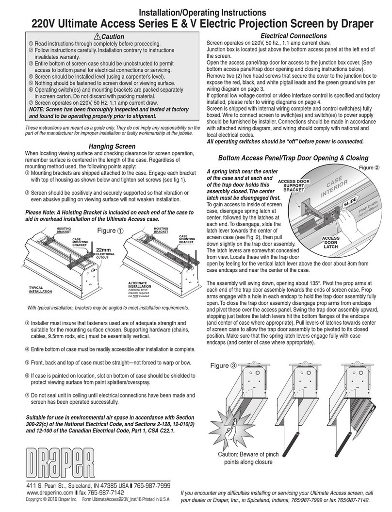 Draper E series User manual