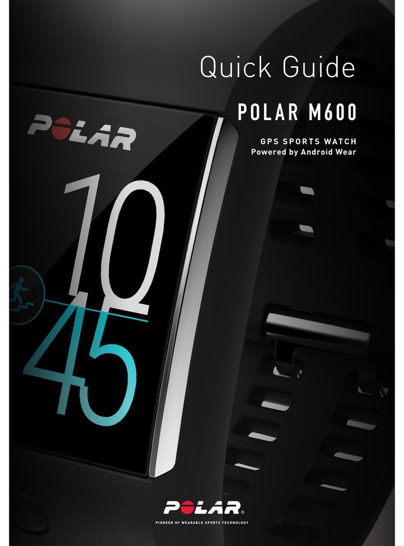 Polar Electro M600 User manual Polar Electro M600 User manual