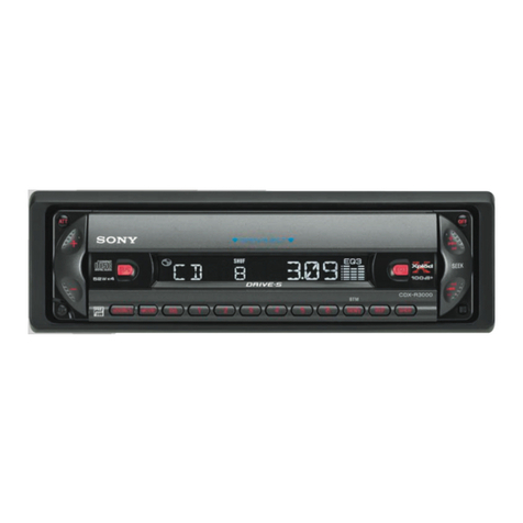 Sony CDX-R3000 - Fm/am Compact Disc Player User manual Sony CDX-R3000 - Fm/am Compact Disc Player User manual