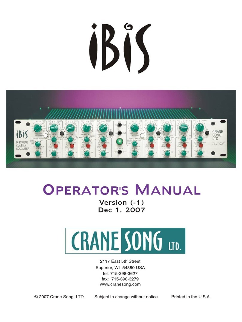 Crane Song IBIS Operator's manual