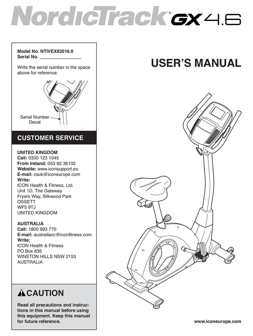 NordicTrack GX 4.6 user manual
