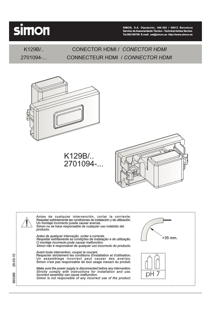 Simon K129B User manual