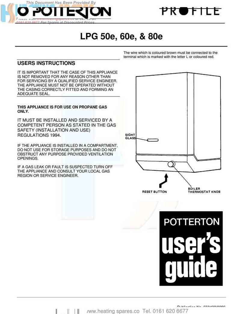 Potterton LPG 50e User manual
