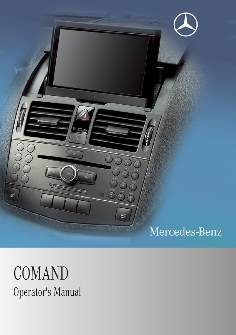 Mercedes-Benz COMAND Operator's manual