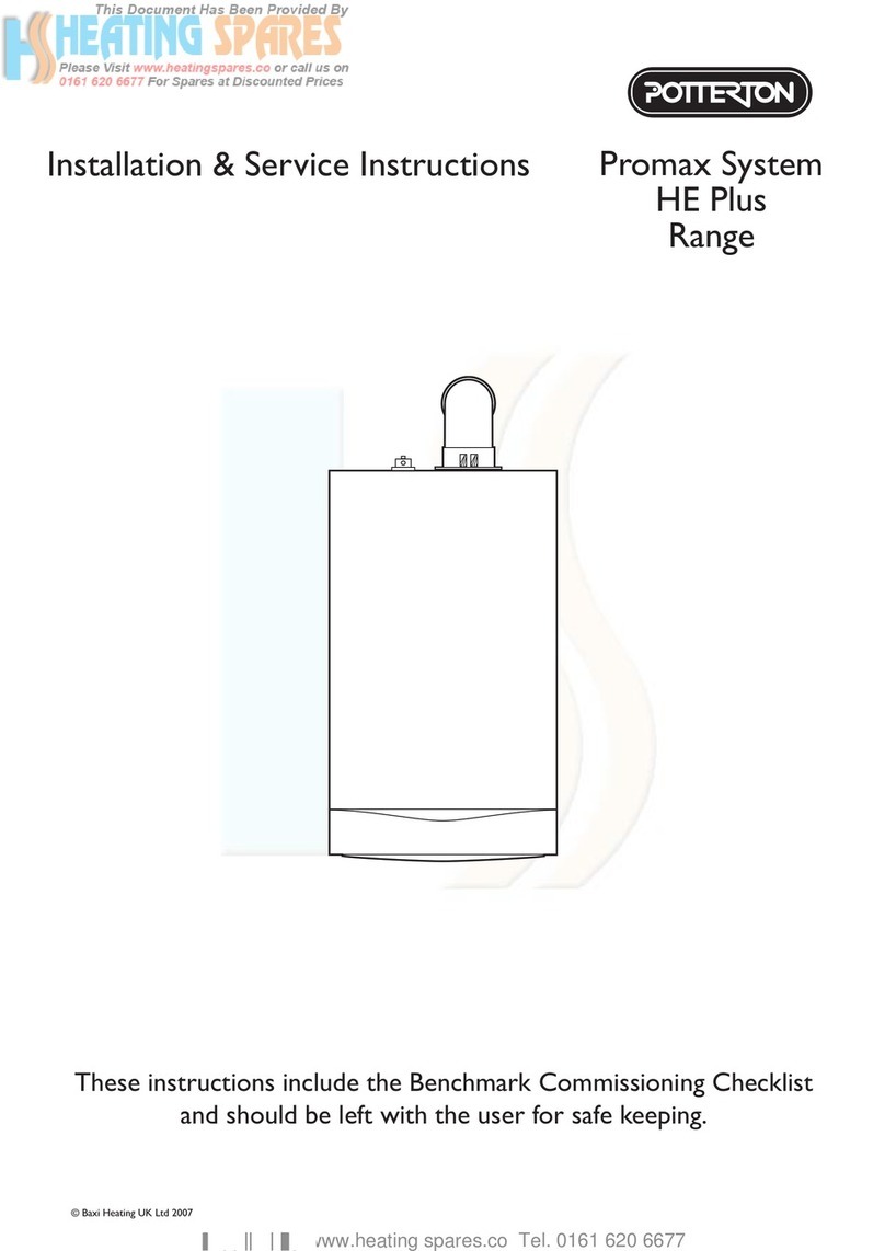 Potterton HE Plus Installation & service instructions