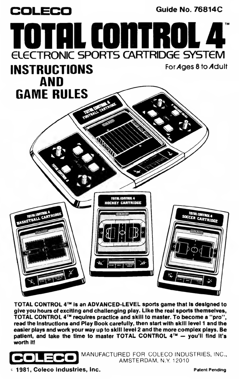 Coleco TOTAL CONTR0L 4 instructions Coleco TOTAL CONTR0L 4 instructions