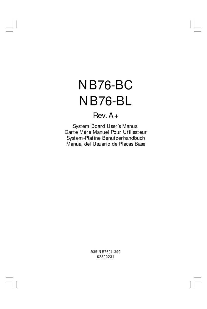 DFI NB76-BC User manual