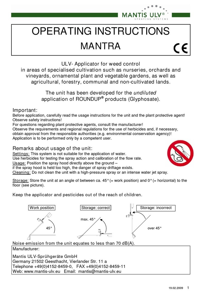 Mantis ULV Mantra operating instructions