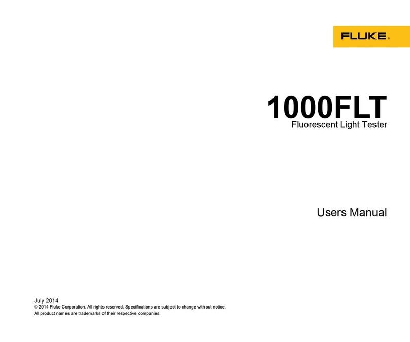 Fluke 1000FLT user manual