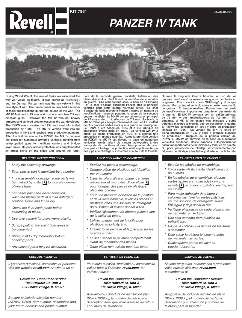 REVELL KIT 7861 User manual