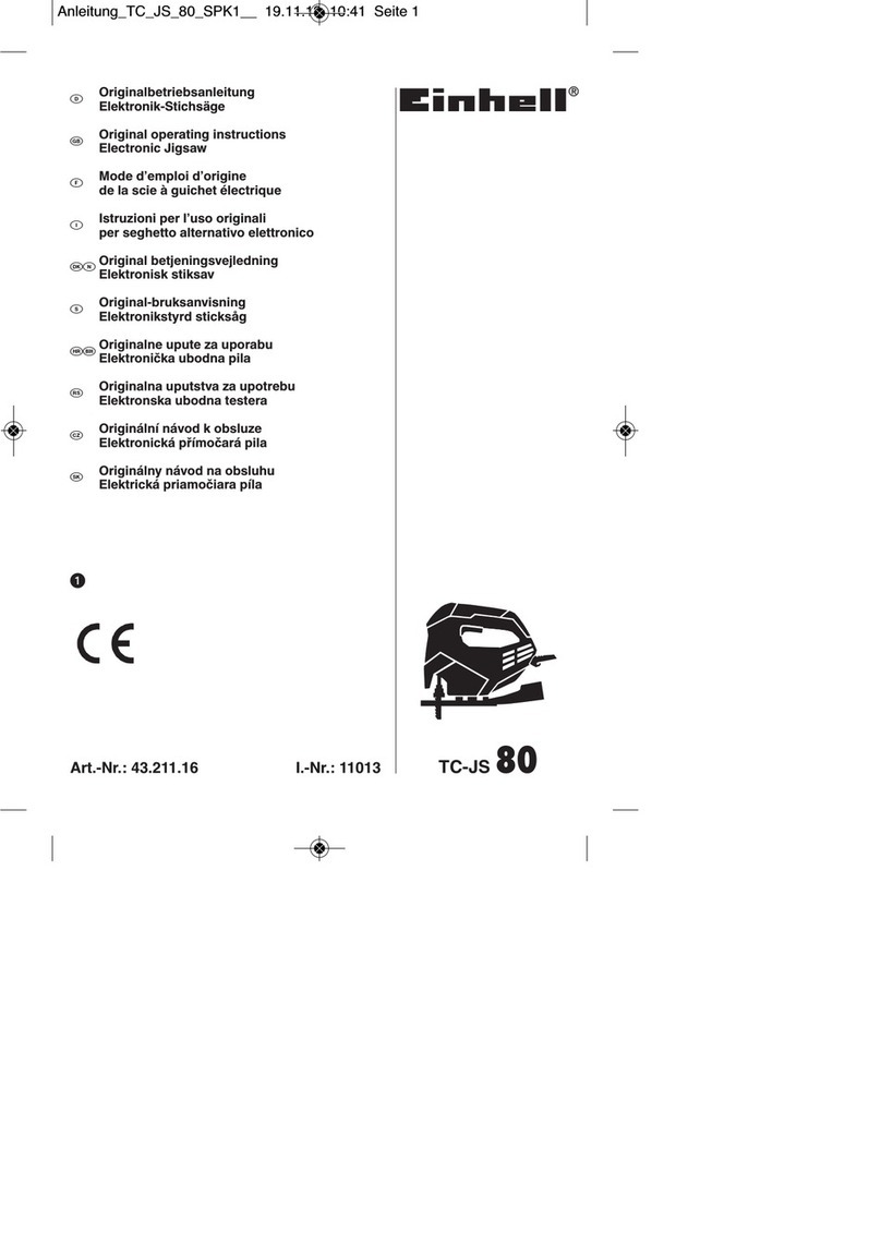 EINHELL TC-JS 80 User manual