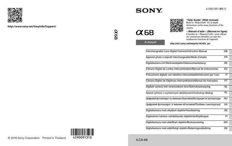Sony ILCA-68 User manual