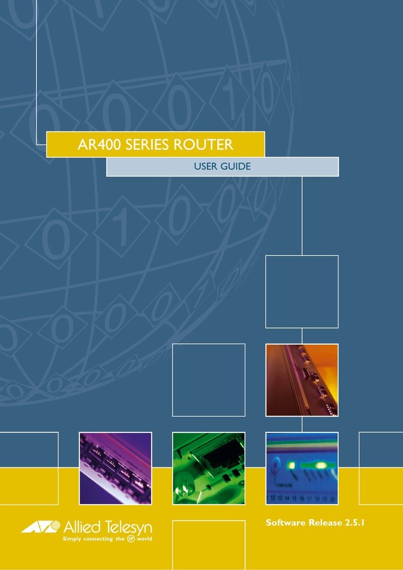 Allied Telesis AR400 Series User manual