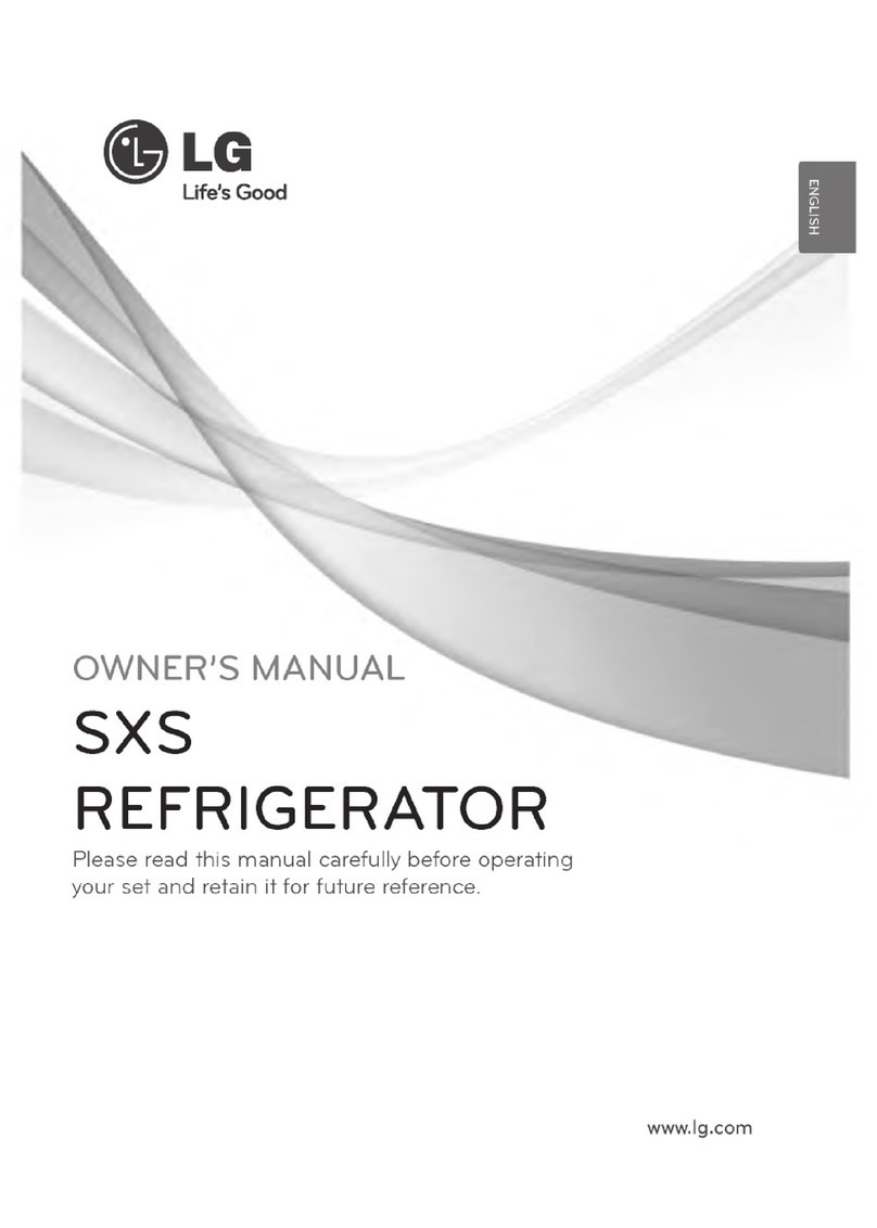 LG SXS Refrigerator User manual