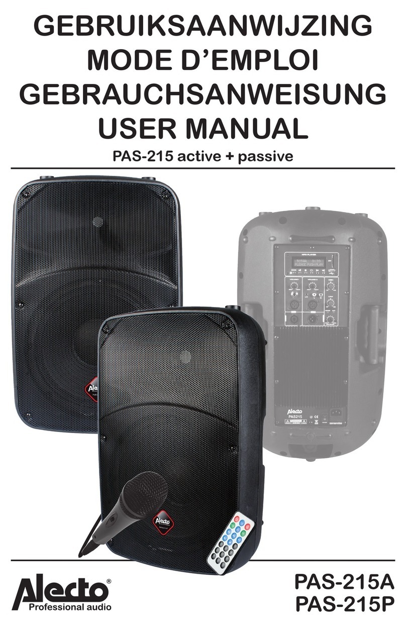 Alecto PAS-215A User manual
