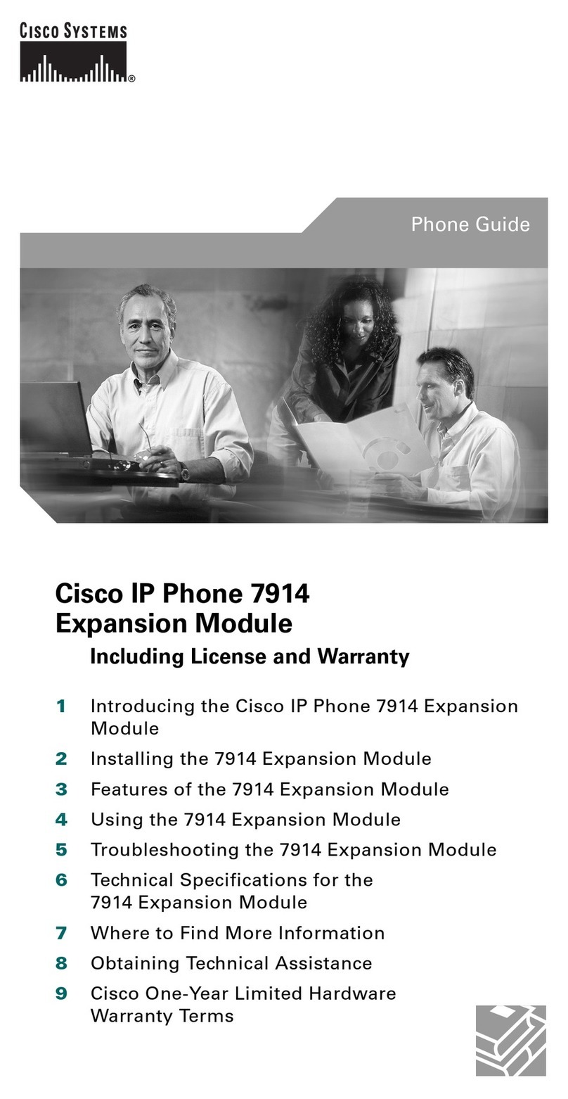 Cisco Expansion Module 7914 User manual