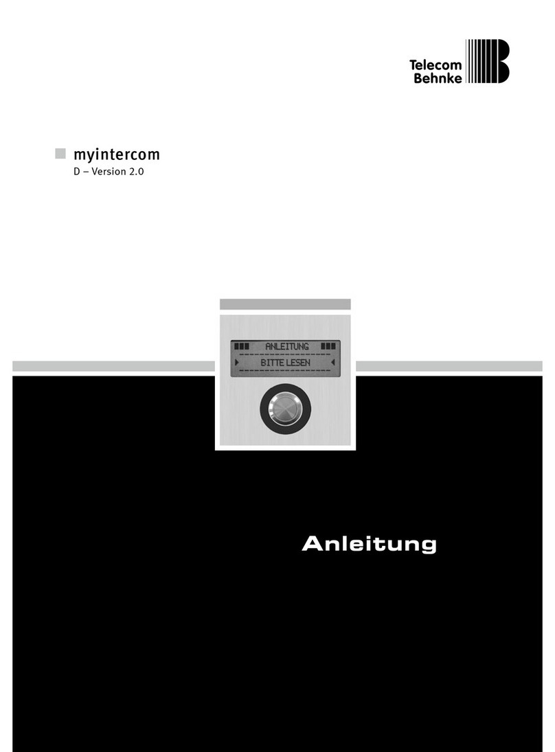 Telecom Behnke myintercom User manual