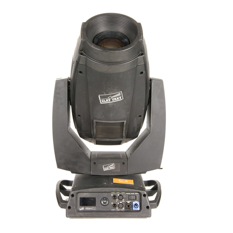 Claypaky ALPHA SPOT HPE 1500 instruction manual
