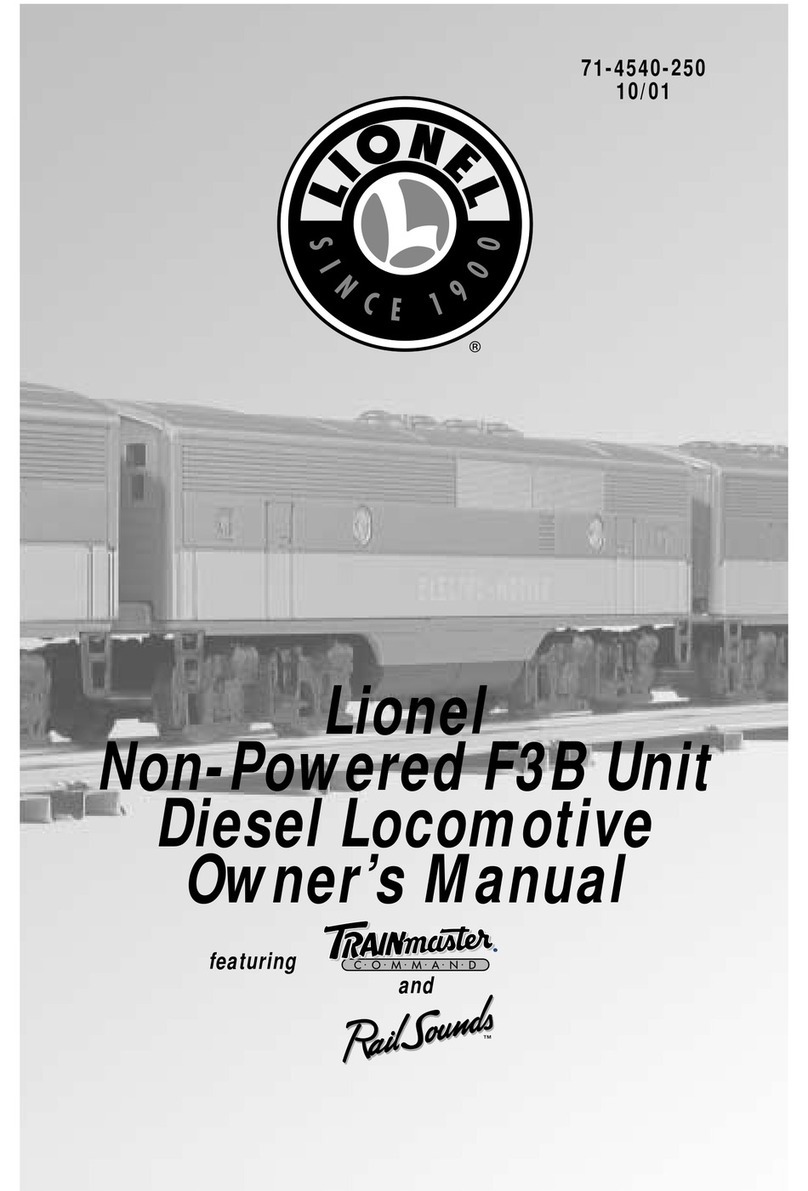 Lionel TrainMaster Command-equipped F3 diesel locomotive B... User manual